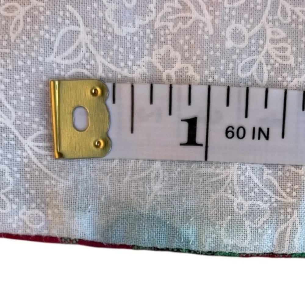 Quilted Holiday Christmas Table Runner Plaid Handmade 41
